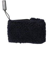 Dolce & Gabbana Black Wool Knitted Sweatbands Men Wristband