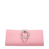 Jimmy Choo Pink Satin Clutch Bag