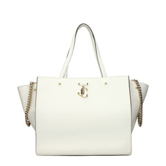 Jimmy Choo White Leather Shoulder Bag