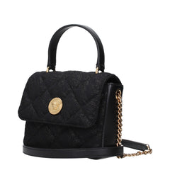Versace Black Fabric Handbag