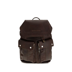 Brunello Cucinelli Brown Calf Leather Bos Taurus Backpack