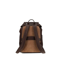 Brunello Cucinelli Brown Calf Leather Bos Taurus Backpack
