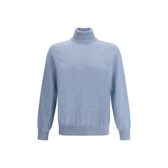 Brunello Cucinelli Blue Cashmere Sweater