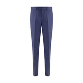 Brunello Cucinelli Blue Fleece Wool Pants