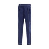 Brunello Cucinelli Blue Wool Casual Pants