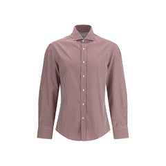 Brunello Cucinelli Multicolor Cotton Pattern Shirt