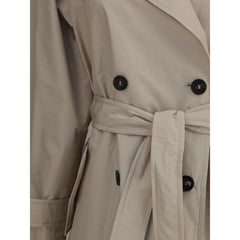 Brunello Cucinelli Beige Polyester Coat