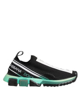 Dolce & Gabbana Black Slip On Sorrento Men Sneakers Shoes