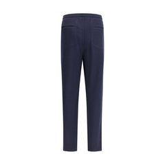 Brunello Cucinelli Blue Cashmere Casual Pants
