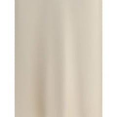 Brunello Cucinelli Cream Acetate Midi Skirt