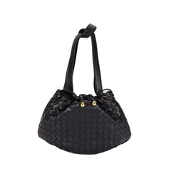 Bottega Veneta Black Lamb Leather Backet Bag