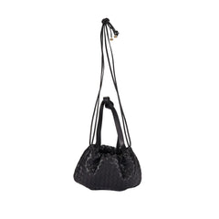 Bottega Veneta Black Lamb Leather Backet Bag
