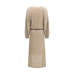 Brunello Cucinelli Beige Mohair Casual Dress