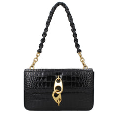 Tom Ford Black Leather Shoulder Bag