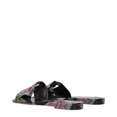 Dolce & Gabbana Black Cotton Slippers