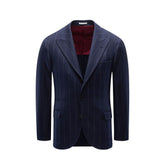Brunello Cucinelli Blue Virgin Wool Blazer