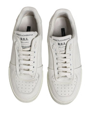 Dolce & Gabbana White MIAMI Calf Low Top Men Sneakers Shoes