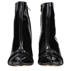 Maison Margiela Black Leather Ankle Boots
