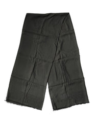Dolce & Gabbana Black Modal Neck Wrap Men Shawl Men Scarf