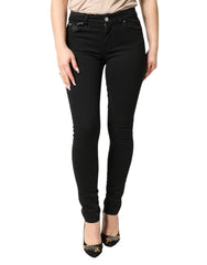Dolce & Gabbana Black Cotton Stretch Skinny Denim Jeans