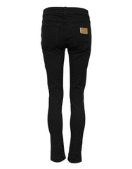 Dolce & Gabbana Black Cotton Casual Skinny Denim Jeans