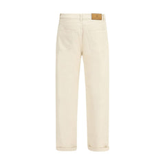 Brunello Cucinelli White Cotton Jeans Denim