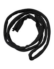 Dolce & Gabbana Black Wool Knitted Neck Wrap Shawl Men Scarf
