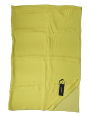 Dolce & Gabbana Yellow Stole Silk Neck Wrap Shawl Men Scarf