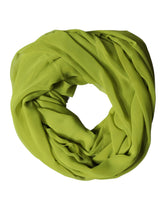 Dolce & Gabbana Green Polyester Stole Neck Wrap Shawl Scarf