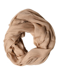 Dolce & Gabbana Brown Silk Stole Neck Wrap Shawl Men Scarf
