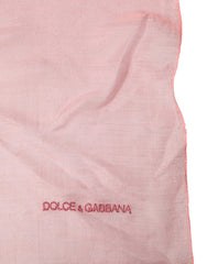 Dolce & Gabbana Light Pink Stole Neck Wrap Shawl Scarf