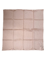 Dolce & Gabbana Light Pink Silk Blend Square Foulard 87.5cm x86.5cm Scarf