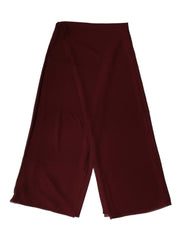 Dolce & Gabbana Maroon Silk Stole Neck Wrap Shawl Men 200cm x 130cm Scarf