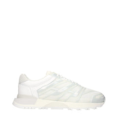 Maison Margiela White Fabric Athletic Sneakers