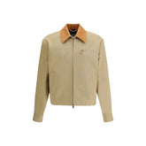 Versace Beige Cotton Full-Length Jacket