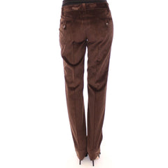 Dolce & Gabbana Brown Cotton Casual Pants