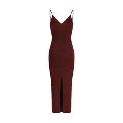 Versace Bordeaux Viscose Casual Dress
