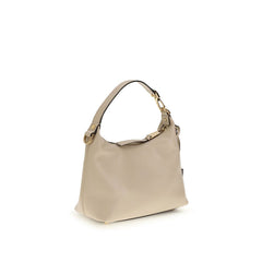 Versace Beige Calf Leather Bos Taurus Handbag