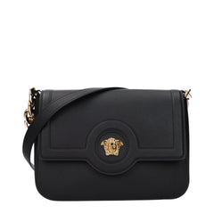 Versace Black Leather Crossbody Bag