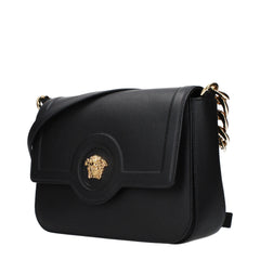 Versace Black Leather Crossbody Bag