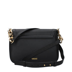 Versace Black Leather Crossbody Bag