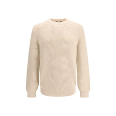 Fendi Beige Wool Oves Aries Sweatshirt