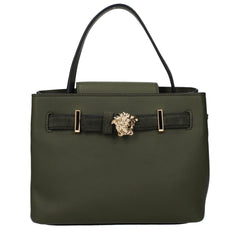 Versace Green Leather Handbag
