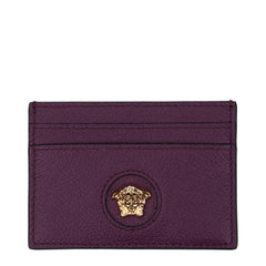 Versace Purple Leather Cardholder