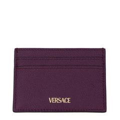 Versace Purple Leather Cardholder