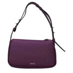 Versace Purple Leather Shoulder Bag