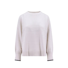 Brunello Cucinelli White Cashmere Sweater