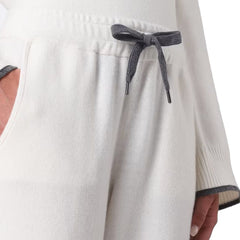 Brunello Cucinelli White Cashmere Casual Pants