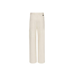 Dior White Cashmere Chino Pants
