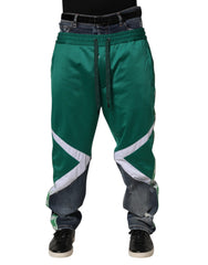 Dolce & Gabbana Multicolor Panelled Straight-Leg Denim Jeans